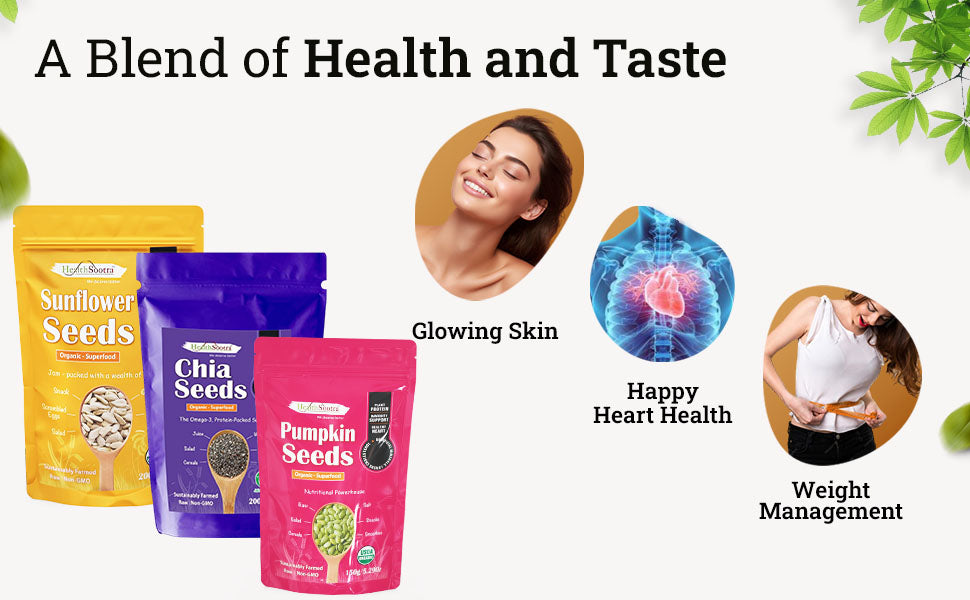 HealthSootra PCOS Complete Wellness Combo for Women– PCOS 60 Gummies + Chia , Pumpkin & Sunflower Seeds l Support in Harmonal Balance & Period Cycle l Maintain Immunity & Metabolism