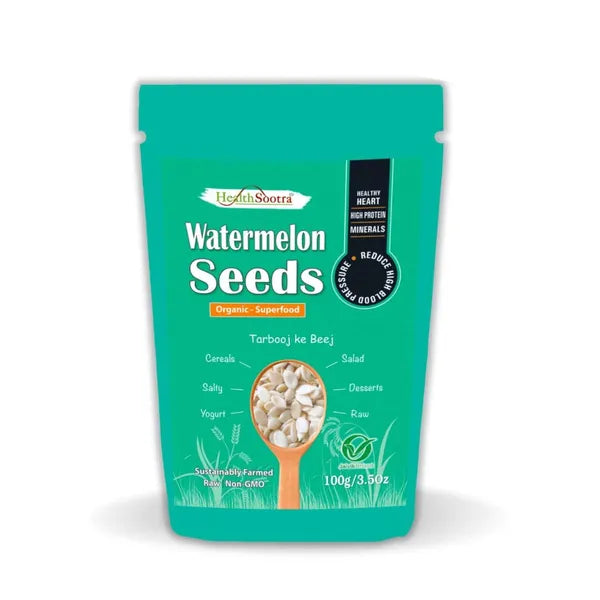 Raw Organic Watermelon Seeds (Pack size 100g)