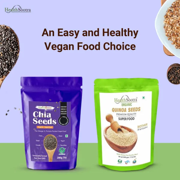 Organic Fitness Combo. (Quinoa + Raw Chia)