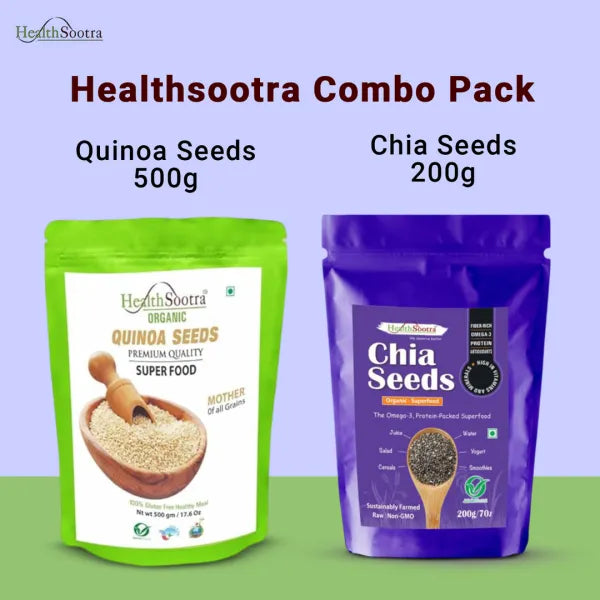 Organic Fitness Combo. (Quinoa + Raw Chia)