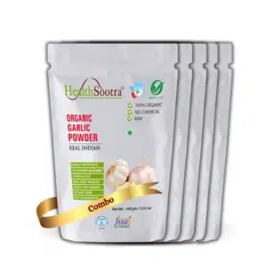 Organic Garlic Powder Ready To Use, Instant Garlic Flavour, Additive Free, No Preservatives, All Natural And Free Flowing (100 gm Pack)