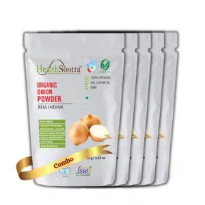 Organic Onion Powder Ready To Use, Instant Onion Flavour, Additive Free, No Preservatives, All Natural And Free Flowing (100 gm)
