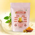 Healthsootra Golden Milk Mix | Turmeric Latte with Ashwagandha and 9 Herbs for Immunity Booster, Body Detox, Antioxidant Rich l Good for respiratory system l (150g / 30 servings)