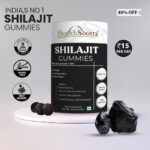 Healthsootra Sugar Free Himalayan Shilajit Gummies 200 mg With Fulvic Acid Above 70% & Ashwagandha, Black Muesli & Other Herbs